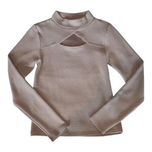 Willow + Root Cream Long Sleeve Cutout Top